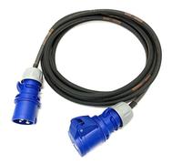 16 Amp 3 Pin 240V IP44 Extension Lead - PCE Blue - 2.5mm² Heavy Duty H07RN-F Rubber Cable - 16A HO7 (3 Metre)