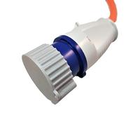 16 Amp Mains Electric Plug Dust Cover For Motorhome Caravan Camping Campervan Hook Up 110v Transformer Construction Cable Protector Cap - Grey