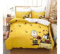 (16, AU King 245x210cm) Cute Snoopy Bedding Sets Comforter Quilt Cover Bed Cover Duvet Cover Pillow Case 2-3 Pieces Sets Kids Adult Size Home Decor