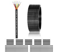 16 AWG 6 x 1.5 mm² 6 Core Cable 15 Metres, 16 AWG 6 Core Wire Made of Tinned Copper, PVC 16AWG 6 Core for DC5V/12V/24V, LED Lighting, Extension Cable, Car etc., CE Certification