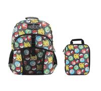 16" Backpack & Lunch Box Set For School And Travel, Pokemon AOP Black, Backpack