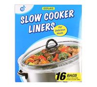 16 Bags Slow Cooker Liners, Disposable Multi Use Cooking Bags,Large Size Fit 3QT to 8QT, Plastic Bags for Slow Cooker, Pans, Aluminum Cooking Trays, BPA Free-13 x 21 Inches, 3 quarts (16)