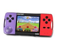 16 Bit Handheld Games for Kids with 3.2" IPS Large Screen Built-in 216 Retro Video Games Portable Gaming Player with Rechargeable Battery Mini Arcade Electronic Toy Gifts for Boys Girls (Purple+Red)