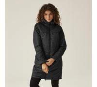 Regatta Womens Romine II Waterproof Hooded Long Sleeve Insulated Puffer Jacket 16 (XL) Black