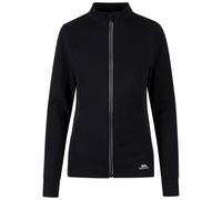 Trespass Womens Activewear Top Full Reflective Zip High Neck Thumbholes Ridge Black