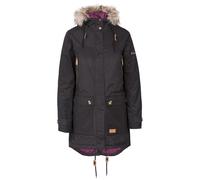 (16, Black) Trespass Womens Parka Jacket Longer Length - Clea