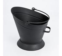 16 Black Waterloo Metal Bucket Traditional Fireplace Ash And Coal Holder - Fire122