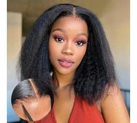 16" Bob Wigs for Women Human Hair, 4x4 Hd Glueless Wig Human Hair Curly Lace Front Wig 100% Real Hair Wigs for Women Pre Cut Lace Wear Go Glueless Wig 180 Density Brazilian Real Hair.