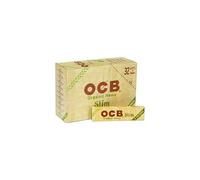 (16 Booklets (Half Box)) OCB Rolling Paper & Filter Tips Organic Hemp King Size Slim Papers