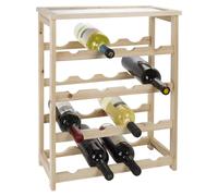 Urbn-Living Easygift 55Cm Height 16 Bottle Wooden Wine Rack Holder Stackable Storage Display Shelf Side Cabinet