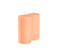 16 Candle Candles - Diameter 4 cm Height 5 cm - Peach Colour - Duration 7 Hours - Unscented - Cereria Di Giorgio