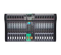 16 Channel Audio Mixer Console-Bluetooth USB Recording Studio Mixer with Reverb FX | 48V Phantom Power & MP3 Player | for Live DJ Karaoke