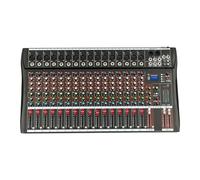 16 Channel Audio Mixer with Bluetooth | USB/MP3 Playback, 6 EQ Modes & 48V Phantom Power | Sound Board for Live Performance, Studio, Karaoke, Podcasting, DJ, 63.5×34×3.7cm