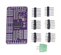 16 Channel PCA9685 Servo Driver Module, I2C PWM Board for | 12-bit 4096 level control, adjustable 40-1000Hz PWM frequency, 62x25x2mm compact PCB, supports up to 62 modules per bus