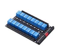 16 Channel Relay Board with Power Anti - Reverse and Two - Way Isolation, Relay Control Module for Industrial Automation, Compatible with 5V 12V 24V (DC12V)