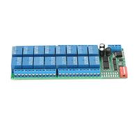 16 Channel Relay Module DC 12V MODBUS RTU RS485 Relay Module Board PLC Controller Serial Port Switch Standby Current 11MA