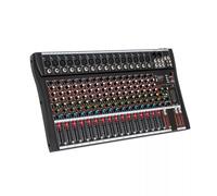 16 Channel Studio Audio Mixer, USB Bluetooth Digital Sound Mixing Console Board, Sound Box Mixing Console, Sound Controller, for KTV at Home, Campus Language