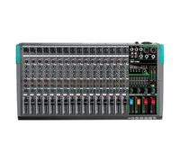 16 Channels Audio Sound Mixer Mixing DJ Console USB With 48V Phantom Power 256 Effects Sound Table For Stage