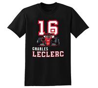 16 Charles Leclerc Men's T-Shirt Unisex Black Tee Size M