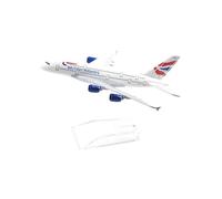 16 Cm For British Airways Plum Boeing B777 Aircraft Model Diecast Metal 1 400 Scale Model Aircraft Display Collection Miniatures Set(British Airways A380)