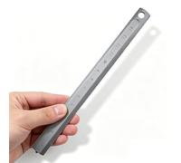 16 cm Straight Edge Ruler, Metal Drafting and Engineering Scale, Double-sided Design with High-hardness Ceramic Beads for Precision Measurement