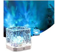 16 Color Adjustable Northern Lights Projector, Aurora Light with Remote, Water Lamp for Bedroom Living Bath Bar