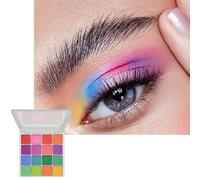 16 Color Eyeshadow Palette, Rainbow Eyeshadow Set, Matte Colorful Eye Makeup Shadow Palettes, Red Green Yellow Blue Make up Palettes, Highly Pigmented, Christmas Gifts for Women