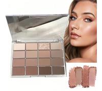 16 Color Nu/de Eyeshadow Palette for Women,Shimmer Matte Eyeshadow Make-Up Palettes,Long Lasting and Waterproof Palette,Water Resistance,Suitable for Woman,Safe & Gentle Ingredients,Versatile Use