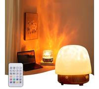 16 Colors Ocean Wave Projector Light, Night Light & Bluetooth Noise Machine, Rechargeable Night Light with Remote Control, 4 Dynamic Lighting, dor Bedroom, Party, Room Decor, Adults and Kids (A)