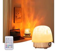 16 Colors Ocean Wave Projector Light, Night Light & Bluetooth Noise Machine, Rechargeable Night Light with Remote Control, 4 Dynamic Lighting, dor Bedroom, Party, Room Decor, Adults and Kids (B)