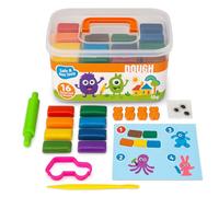 16 Colour Box Dough, Lovin Modeling Set with Colour Dough, Craft Kits for Kids - Arts and Crafts for Kids - Colour Dough Modelling and Sculpting Playdough Set - Ideal Creative Activity Kit