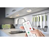 16-Colour Wireless LED Cabinet Lights with Remote Control:Six