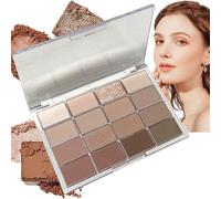 16 Colours Brown Grey Nude Eye Shadows Palette,Brown Eyeshadow Palette,Make-Up Palettes,Long Lasting Highly Pigmented Shimmer Matte Eyeshadow,Eye Shadow Pallets for Women,Neutral Eyeshadow Palette