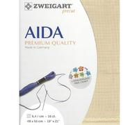 Zweigart 16 Count Aida Parchment 50x55cm (19.5x21.5 inches) - Fat Qtr