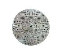 16" Crash Low Volume Cymbals Quiet Cymbals Jazz Drum Set Part For Performance Percussion Instrument Cymbals for Beginners (Color : Silver)