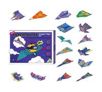 16 Creative Folding Paper Planes, Sheet Airplane Crafts Paper,16 Models Creative,Arts and Crafts Set, Perfect Gift for Boys and Girls Ages 6-12+