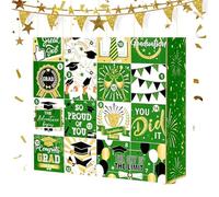 16 Days Graduation Box,16-Day Fillable Empty Party Decor - Graduation Countdown Decoration - for Son Daughter Family Friends College Snacks Chocolables Desktops Desks