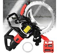 16" Electric Concrete Cutter Saw, 9500W Wall Chaser, 3000rpm Cutting Machine with Water Fed Dust Suppression for Concrete, Rebar, Bricks, Marble - Powerful & Efficient