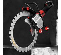 16" Electric Concrete Saw, Cut Depth 11.81", 9800W Handheld Concrete Ring Saw, with Water Fed Dust Suppression, High Strength Diamond Cutter Head, for Stone, Rebar, Brick