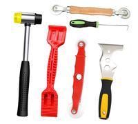 16 Function Window Glazing Tool Set for Glass Positioning Sealant Application and Frame Cleaning Tasks Flexible Window Repair Equipment