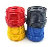 16 Gauge 4 Color AWG Wire Combo (50 ft Rolls Red Black Blue Yellow) Stranded CCA Copper Primary Cable Car Powersport Motorcycle Audio Video Dashboard Electrical Replacement Automotive Harness Wiring