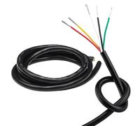 16 Gauge 5 Conductor Electrical Wire 2Metres 5x1.3mm 16 AWG Wire Stranded PVC Cord Oxygen Free Stranded Tinned Copper Wire for Automotive Wire,LED Lighting, Outdoor Low Voltage Extension Cable