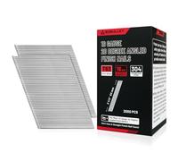 16 Gauge Angled Finish Nails 2-1/2 Inch (63mm) 20-Degree Stainless Steel Finishing Nails - Will Not Rust, Ideal for Siding and Decking (4 Boxes, 8,000 PCS)