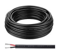 16 Gauge Wire 2 Conductor Electrical Wire 16AWG Electrical Wire Stranded PVC Cord Oxygen-Free Copper Cable 50FT/15M for Low Voltage Landscape Lighting UL Listed (16AWG 50Ft)