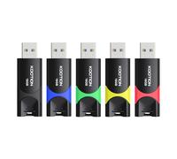 16 GB USB 3.0 Stick 5 Pack, KOOTION USB Memory Flash Drive USB 3.0 Stick 16 GB Thumb Drive USB Drive with LED Indicator for Data Storage Jump Drive (16 GB 5Pack Mixcolor)