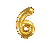 SHATCHI 16" Letters Numbers Foil Balloons Air Filled Self Inflating Birthday Anniversary Wedding Party Banner Decorations, Gold