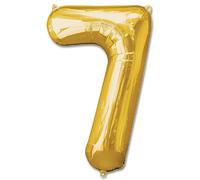 SHATCHI 16" Letters Numbers Foil Balloons Air Filled Self Inflating Birthday Anniversary Wedding Party Banner Decorations, Gold