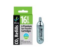 16 Gram Non-Threaded CO2 Cartridges 6-pack Refills Genuine Innovations 16g x 6