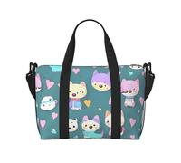 16" Hand Travel Bag Weekender Bag Travel Duffle, Cute little fox Print Handbag Overnight Tote, Lightweight Carry On Luggage for Gym & Sports, Cute Little Fox, One Size, Classic