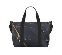 16" Hand Travel Bag Weekender Bag Travel Duffle, Cute little fox Print Handbag Overnight Tote, Lightweight Carry On Luggage for Gym & Sports, Enchanted Plant Leaves, One Size, Classic